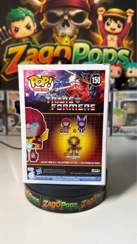 Funko Pop Hot Rod 150 Glows in the Dark Transformers Limited Edition 7500pcs