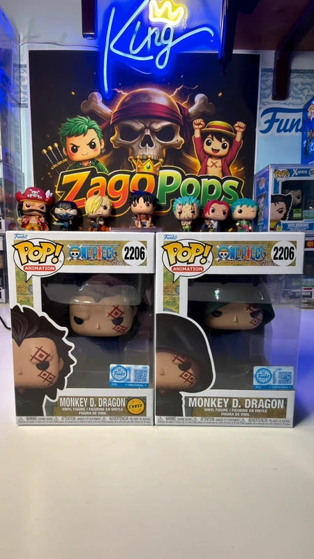 Funko Pop Bundle Monkey D. Dragon 2206 Chase One Piece