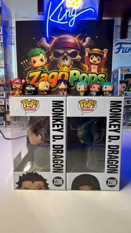 Funko Pop Bundle Monkey D. Dragon 2206 Chase One Piece