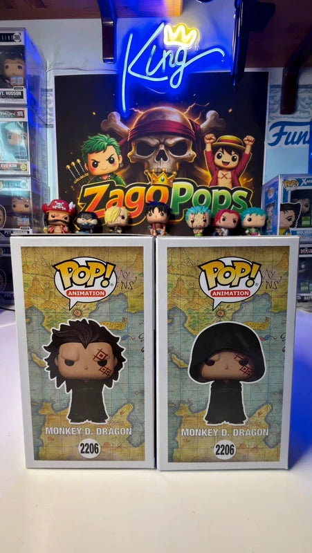 Funko Pop Bundle Monkey D. Dragon 2206 Chase One Piece