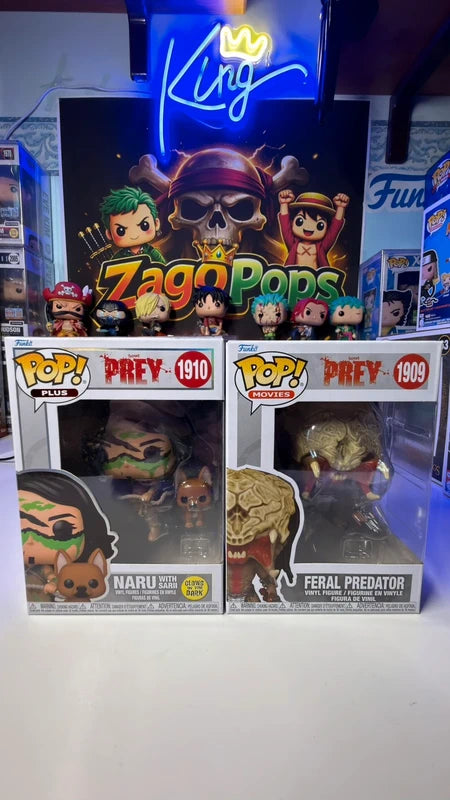 Funko Pop Bundle Prey Feral Predator & Naru Glows in the Dark