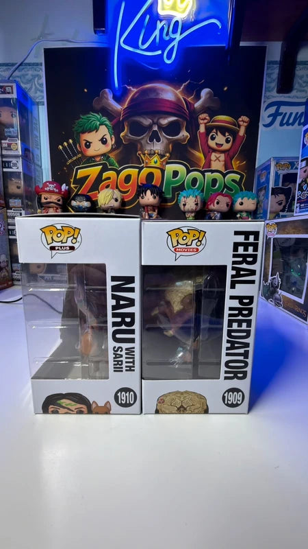 Funko Pop Bundle Prey Feral Predator & Naru Glows in the Dark