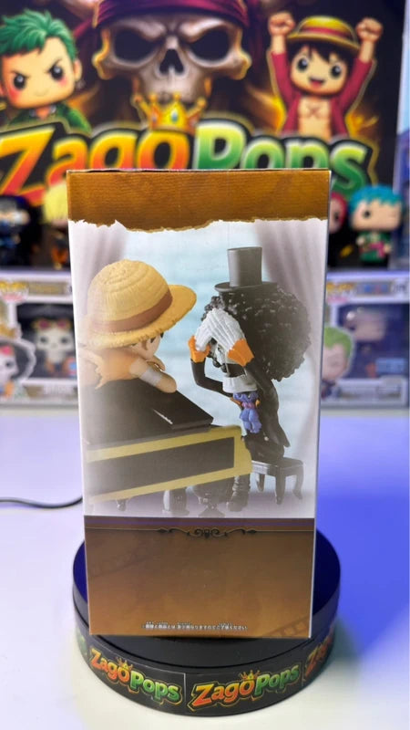 Action Figure One Piece WCF Monkey D. Luffy & Brook Banpresto Bandai Japan