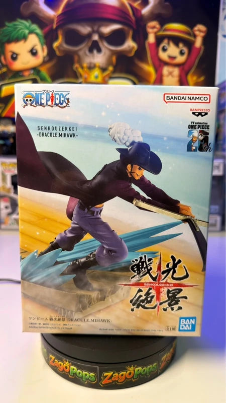 Action Figure One Piece Senkouzekkei Dracule Mihawk Figure Banpresto Bandai Spirits
