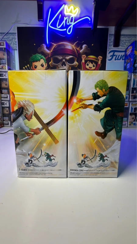 Action Figure One Piece Senkouzekkei Roronoa Zoro Egghead & S-Hawk Set Banpresto Bandai