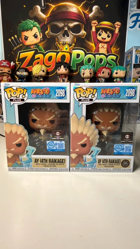 Funko Pop Bundle AY (4TH Raikage) 2098 Glow Chase Chalise Exclusive Naruto
