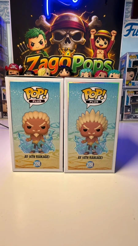 Funko Pop Bundle AY (4TH Raikage) 2098 Glow Chase Chalise Exclusive Naruto