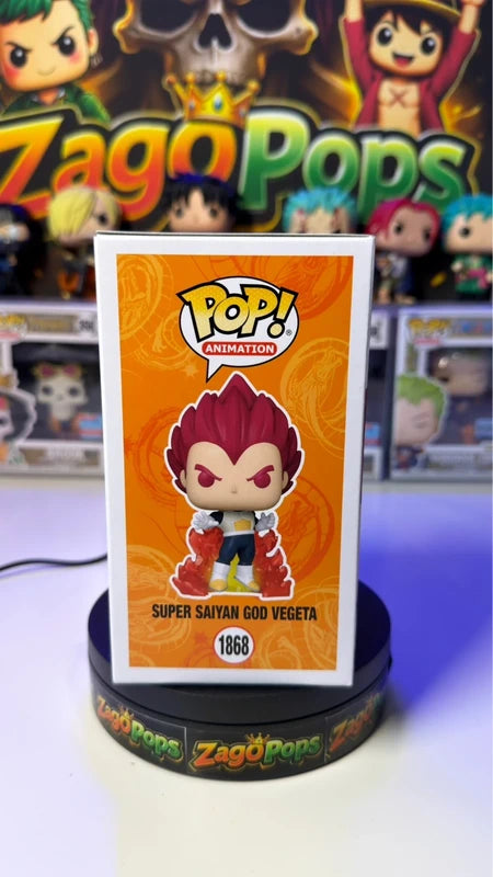 Funko Pop Super Saiyan God Vegeta 1868 Chalice Exclusive Dragon Ball