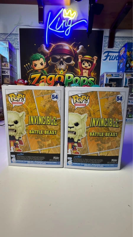 Funko Pop Bundle Battle Beast 54 Chase Chalise Exclusive Invincible