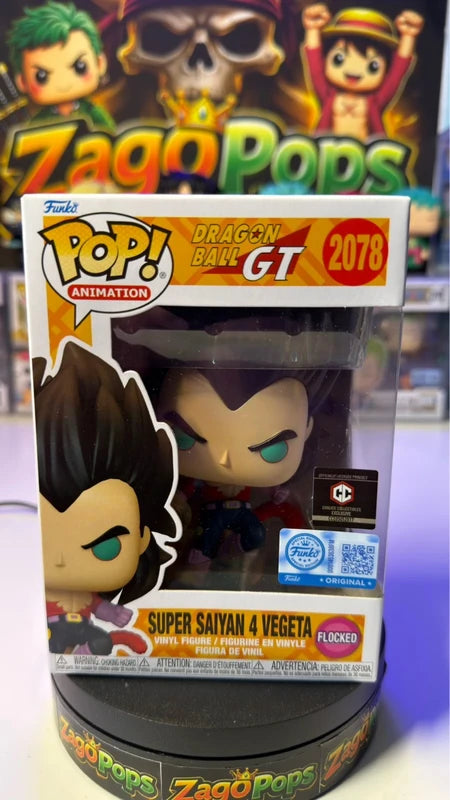 Funko Pop Super Saiyan 4 Vegeta 2078 Flocked Chalise Exclusive Dragon Ball