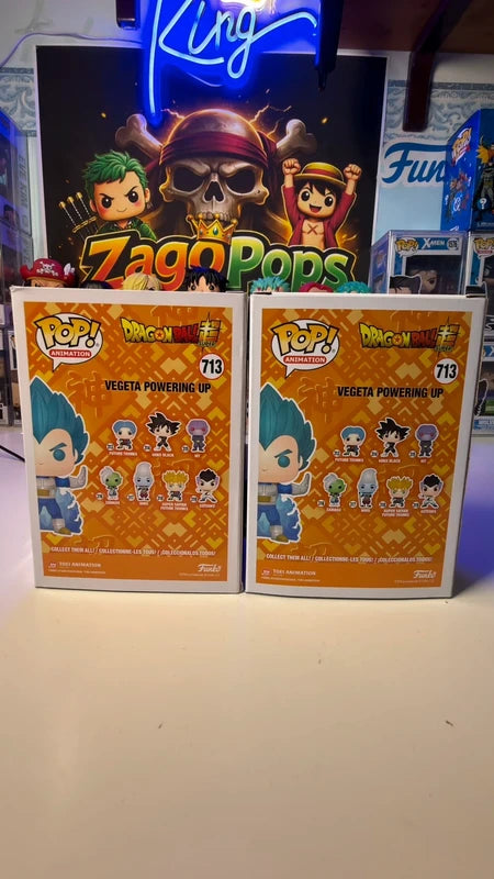 Funko Pop Bundle Vegeta Powering Up 713 Chase Chalice Exclusive Dragon Ball
