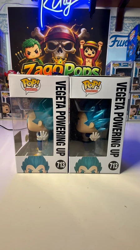 Funko Pop Bundle Vegeta Powering Up 713 Chase Chalice Exclusive Dragon Ball