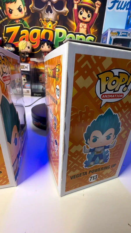 Funko Pop Bundle Vegeta Powering Up 713 Chase Chalice Exclusive Dragon Ball