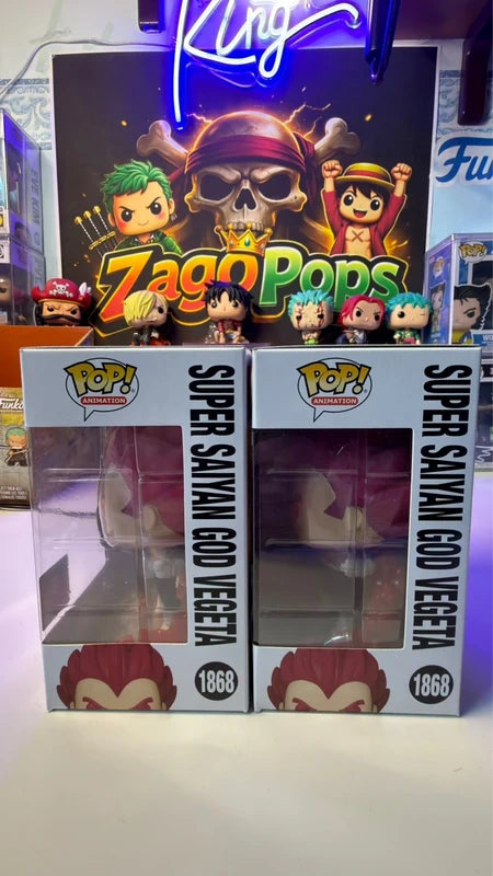 Funko Pop Bundle Super Saiyan God Vegeta 1868 Glow Chase Dragon Ball