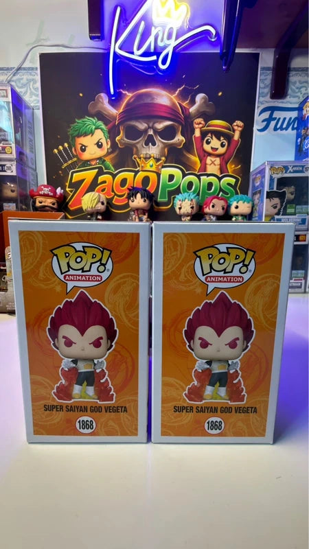 Funko Pop Bundle Super Saiyan God Vegeta 1868 Glow Chase Dragon Ball