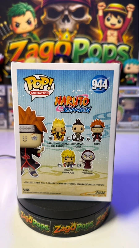 Funko Pop Pain 944 Glows in the Dark Chalice Exclusive Naruto