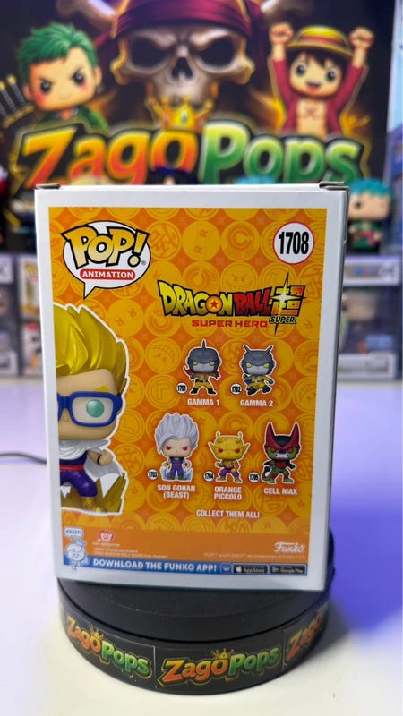 Funko Pop Super Saiyan Gohan in cape 1708 Chase Chalise Exclusive Dragon Ball