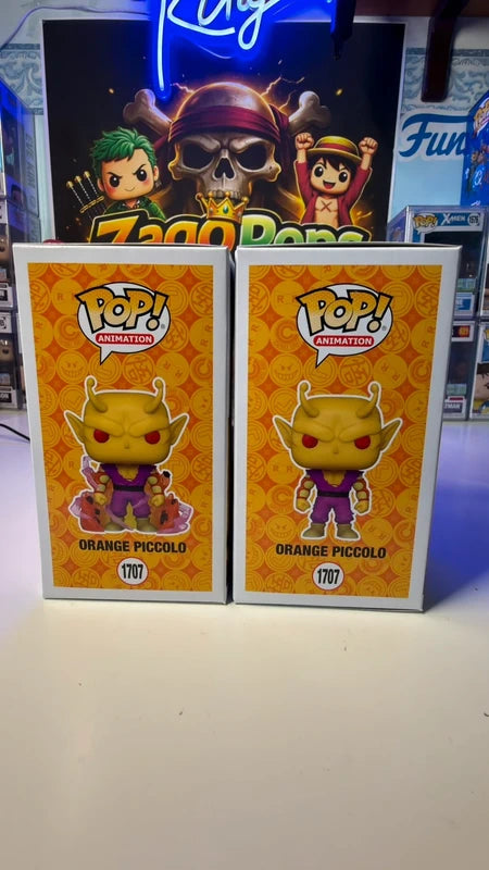 Funko Pop Bundle Orange Piccolo 1707 Glow Chase Chalice Exclusive Dragon Ball