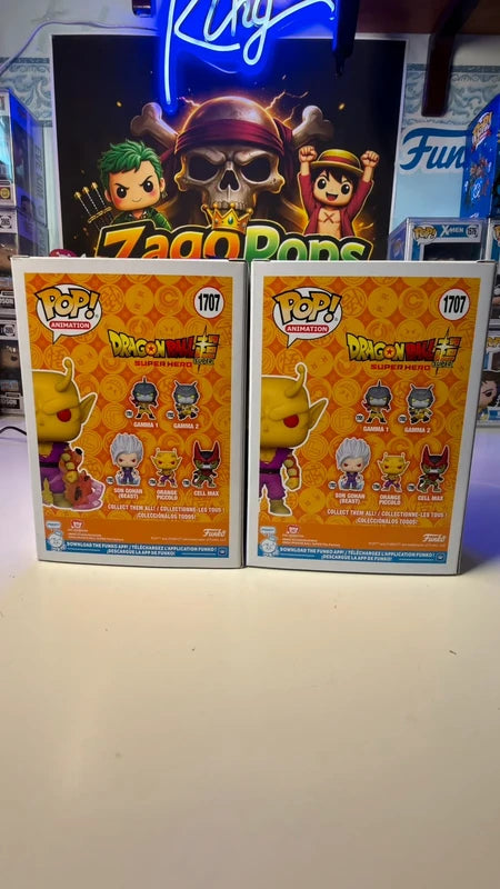 Funko Pop Bundle Orange Piccolo 1707 Glow Chase Chalice Exclusive Dragon Ball