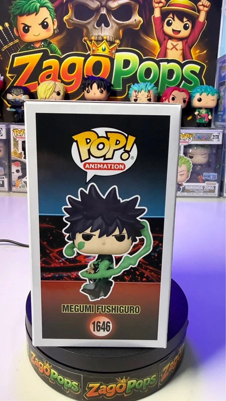 Funko Pop Megumi Fushiguro 1646 Glow Chase Chalise Exclusive Jujutsu Kaisen