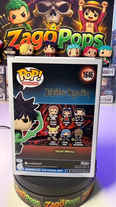 Funko Pop Megumi Fushiguro 1646 Glow Chase Chalise Exclusive Jujutsu Kaisen
