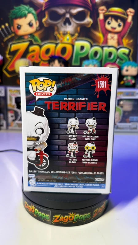 Funko Pop Art the Clown with Bike 1591 Terrifier
