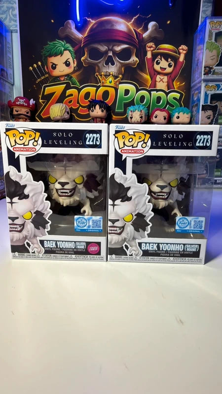 Funko Pop Bundle Baek Yoonho 2273 Flocked Chase Solo Leveling