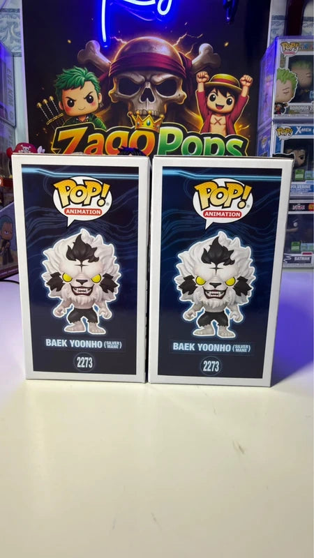 Funko Pop Bundle Baek Yoonho 2273 Flocked Chase Solo Leveling