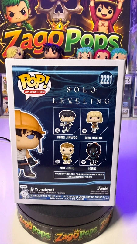Funko Pop Sung Jinwoo 2221 Chalise Exclusive Limited Edition 9500pcs Solo Leveling