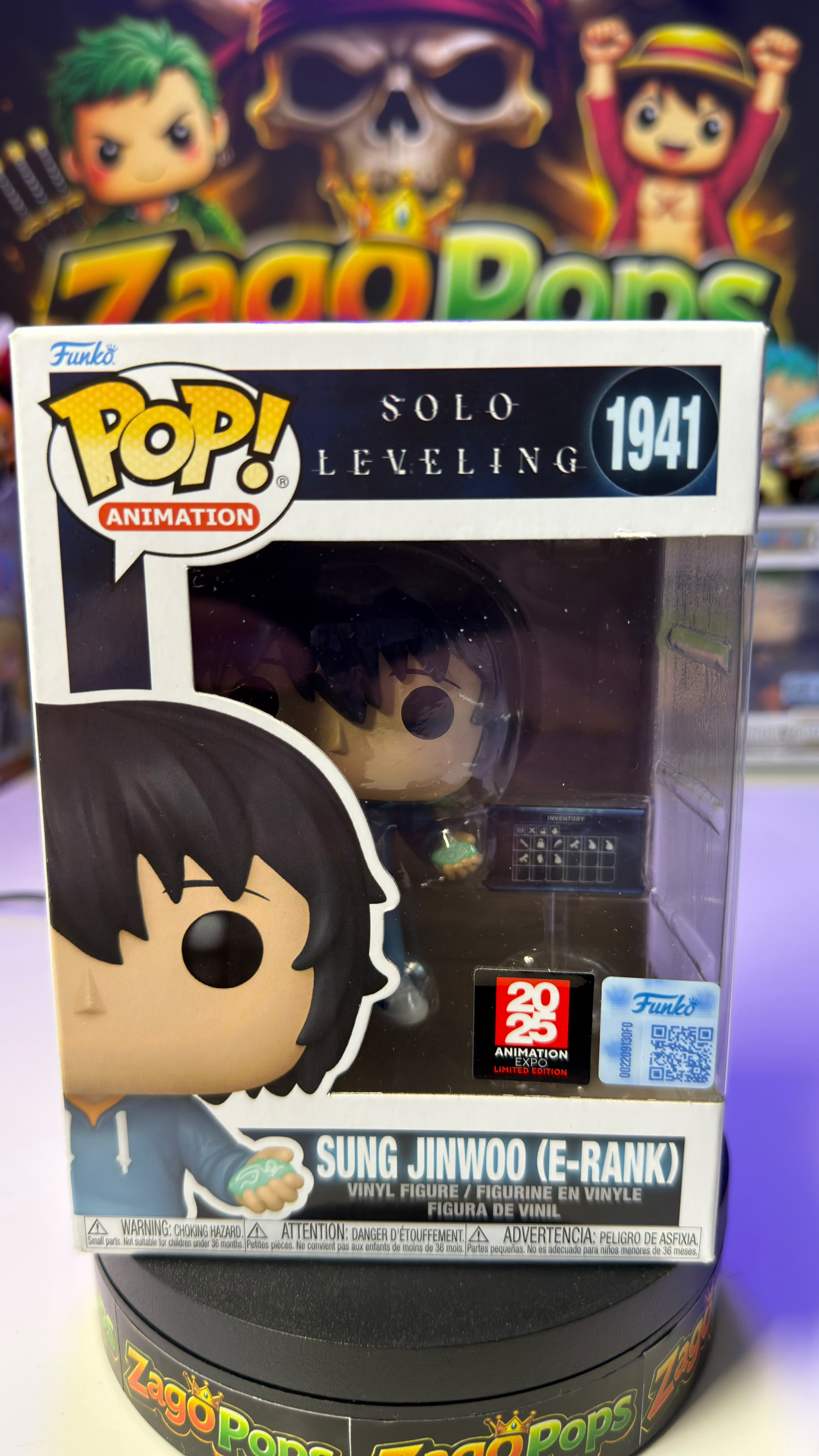 Funko Pop Sung Jinwoo (E-Rank) 1941 Expo25 Limited Edition Solo Leveling