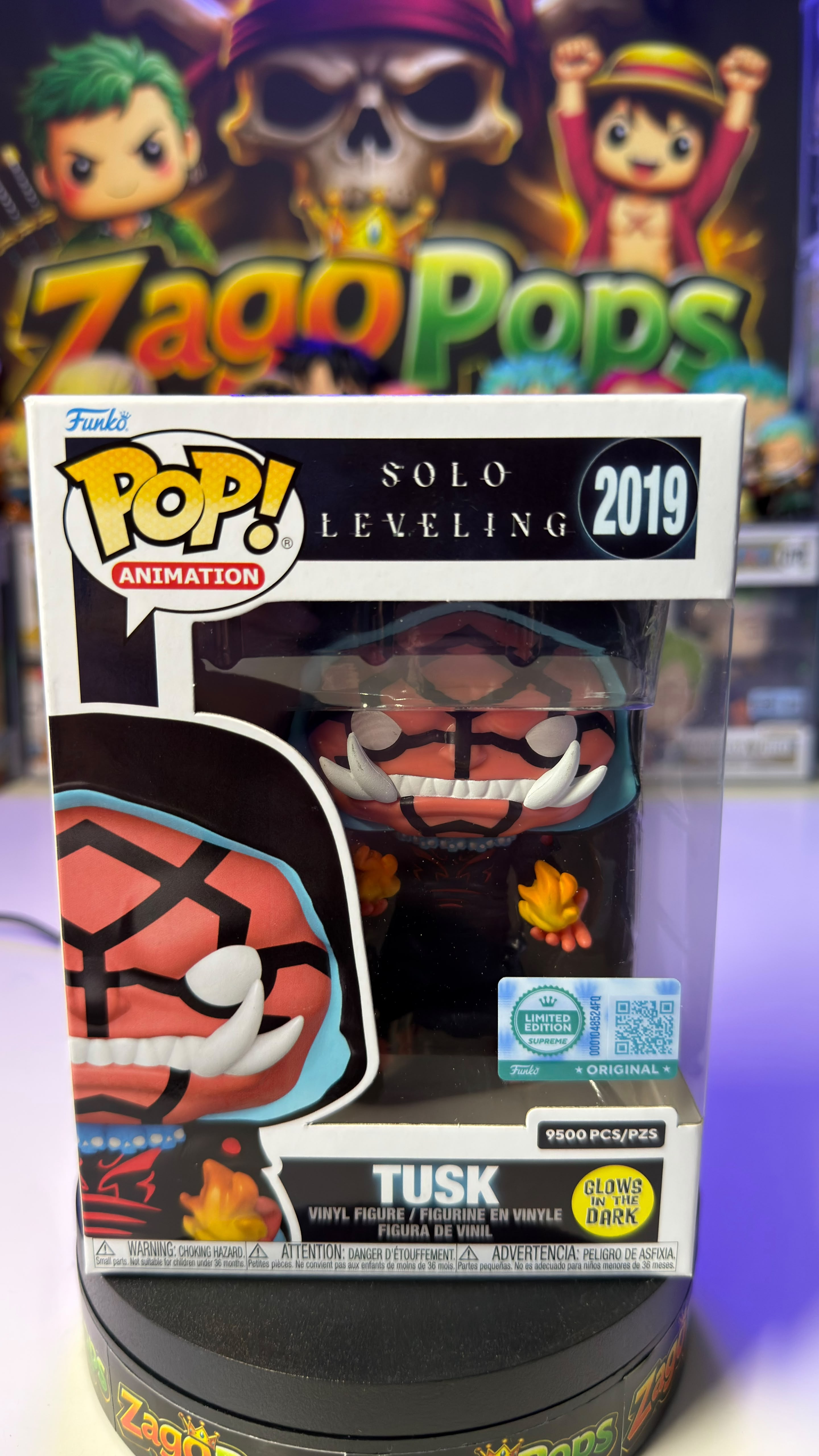 Funko Pop Tusk 2019 Glows in the Dark Limited Edition 9500pcs Solo Leveling