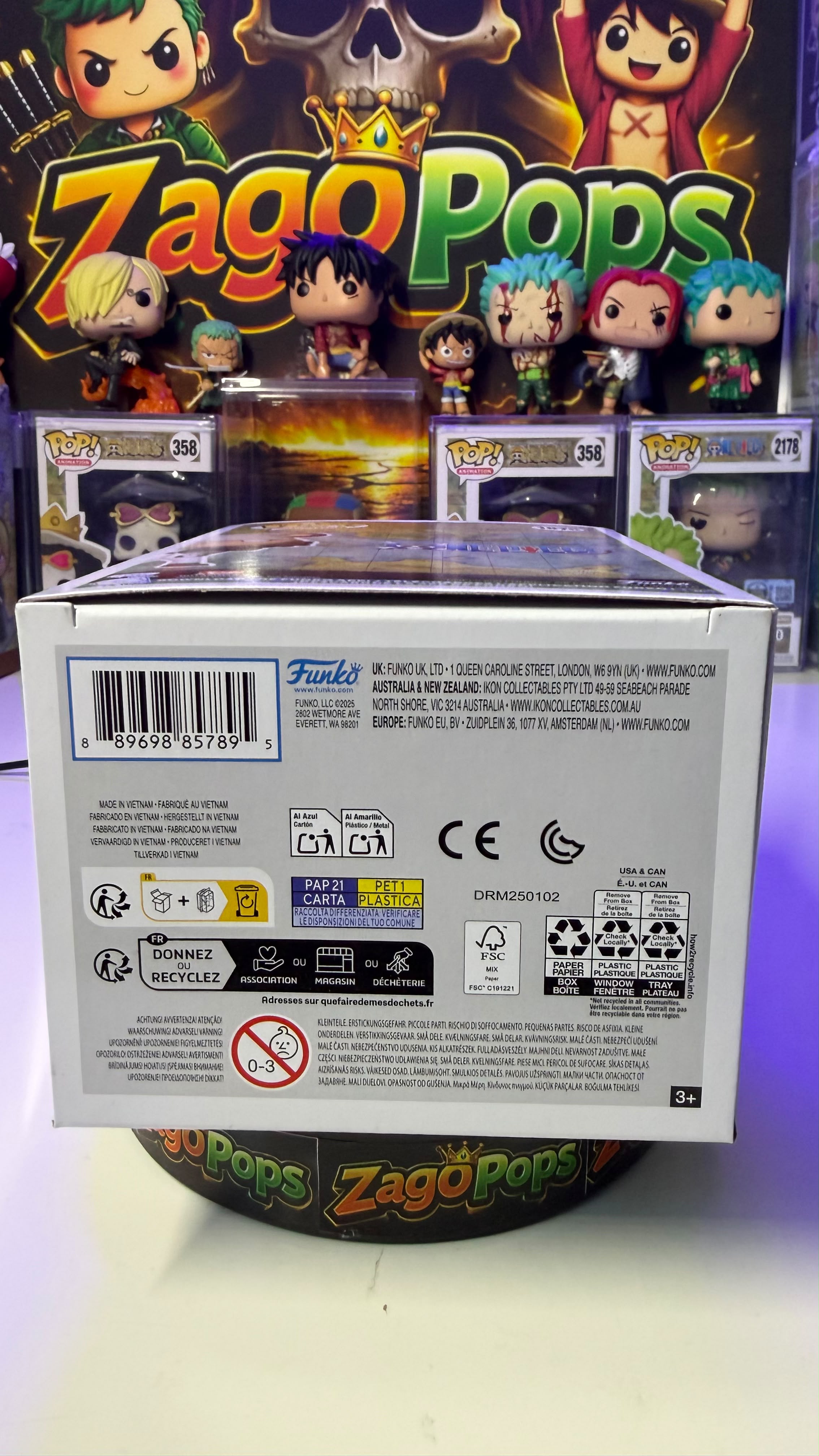 Funko Pop Bartholomew Kuma 1876 Wondercon 2025 Limited Edition  One Piece