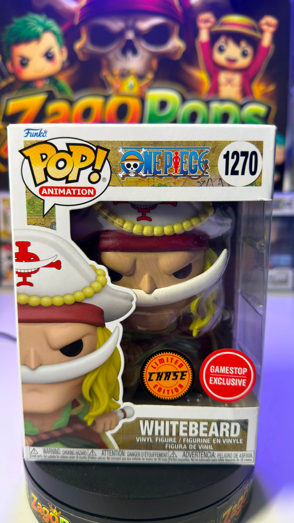 Funko Pop Whitebeard 1270 Chase Gamestop One Piece