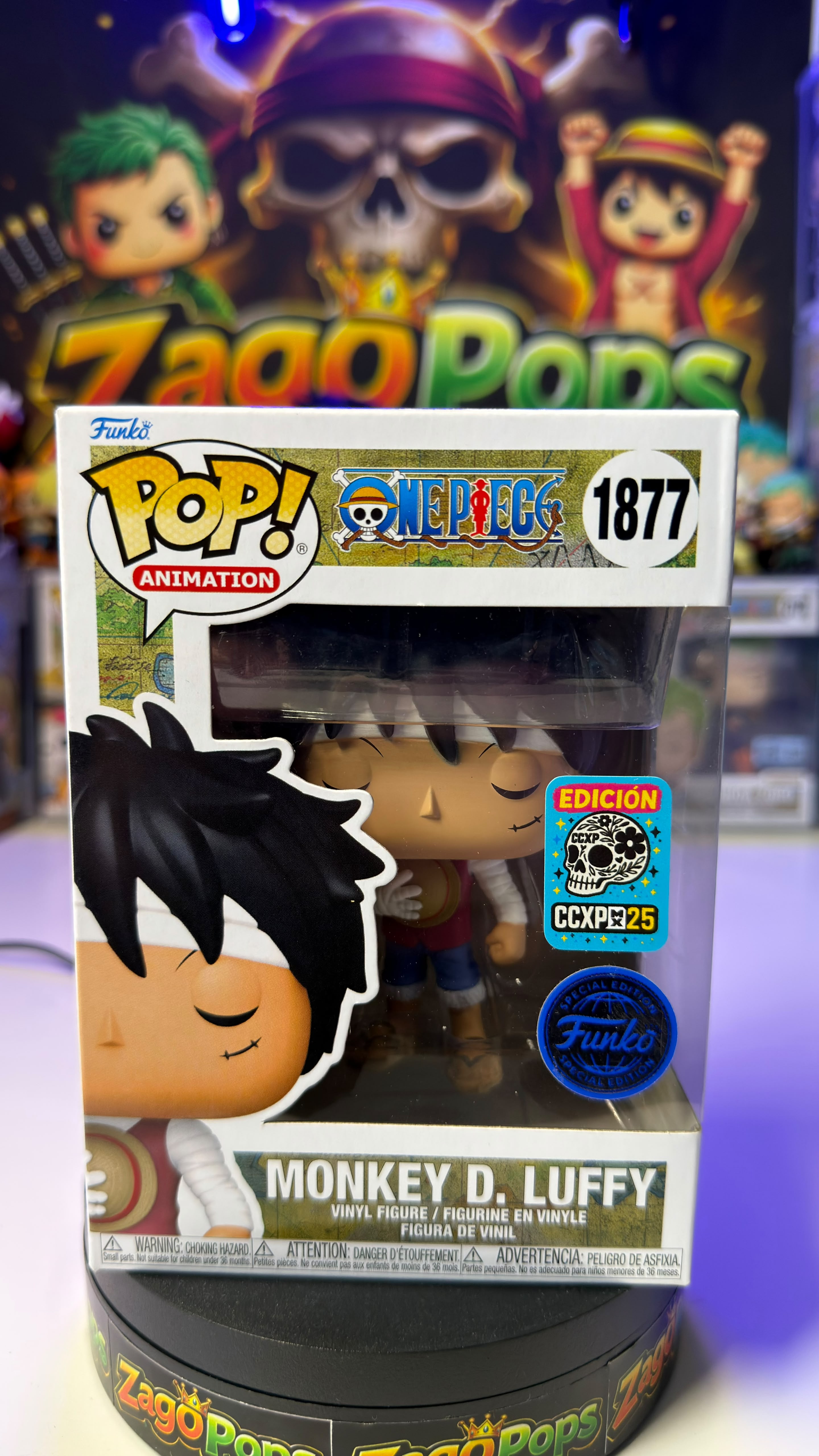Funko Pop Monkey D.Luffy 1877 CCXP25 One Piece