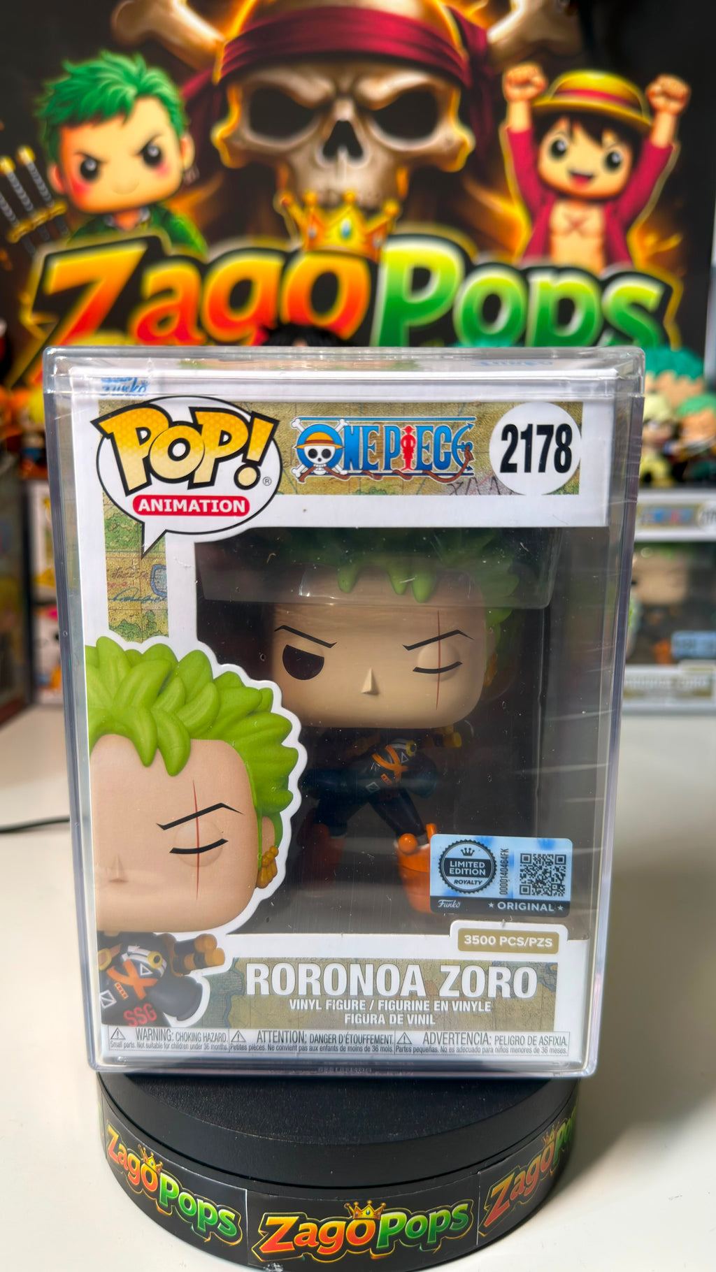 Funko Pop Roronoa Zoro 2178 Limited Edition 3500pcs One Piece