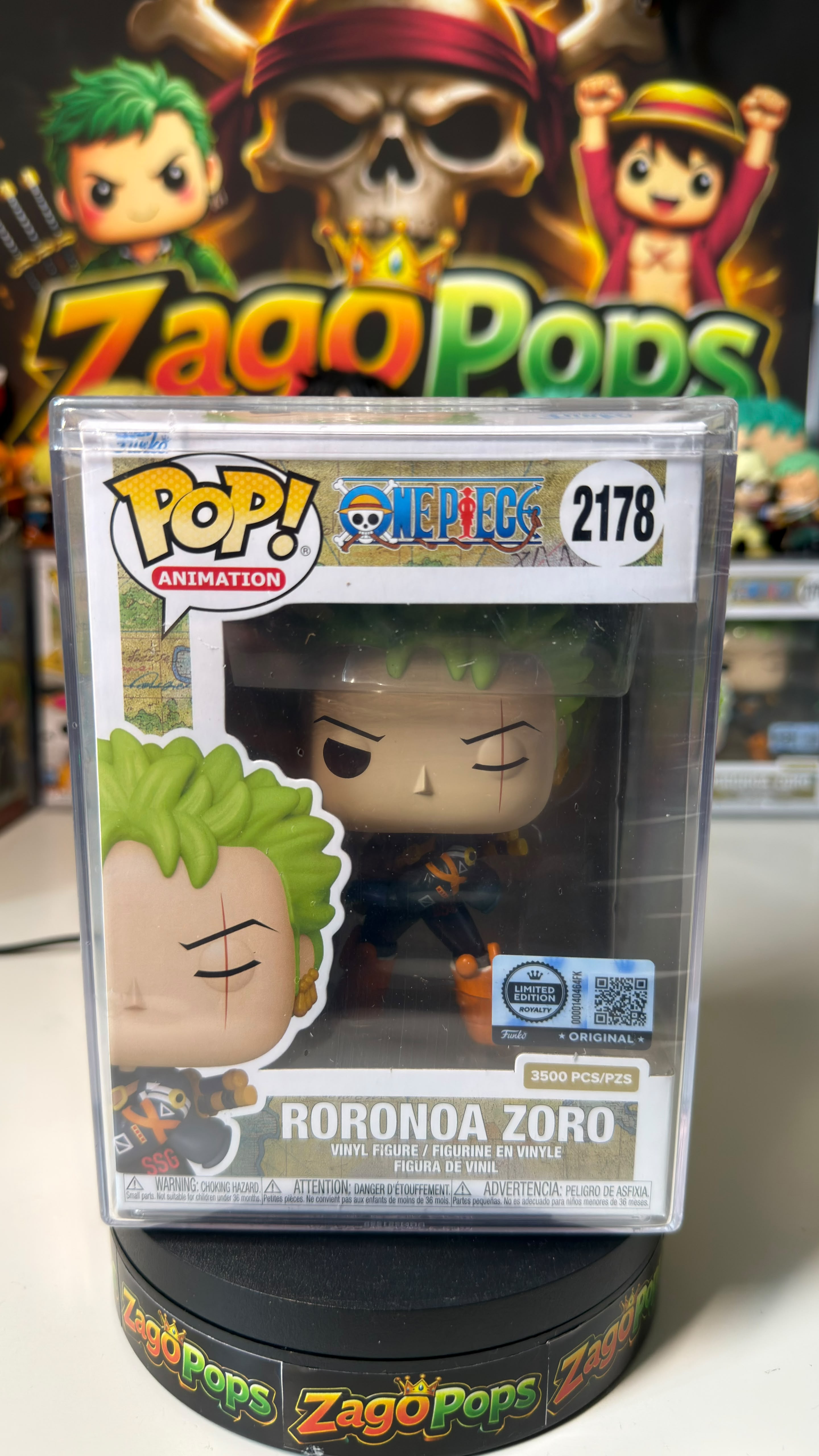 Funko Pop Roronoa Zoro 2178 Limited Edition 3500pcs One Piece