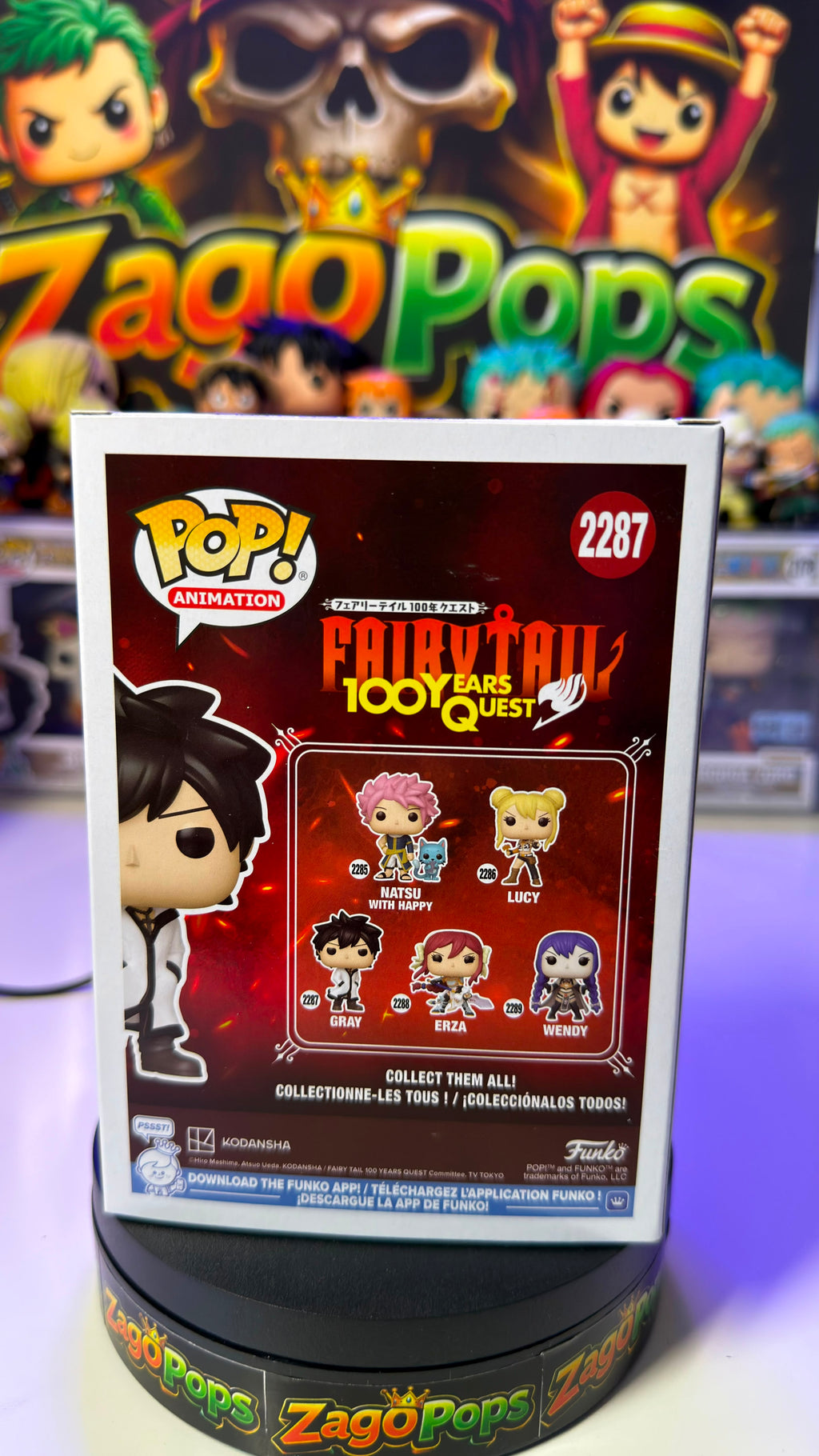 Funko Pop Gray 2287 Fairy Tail 100 Years Quest