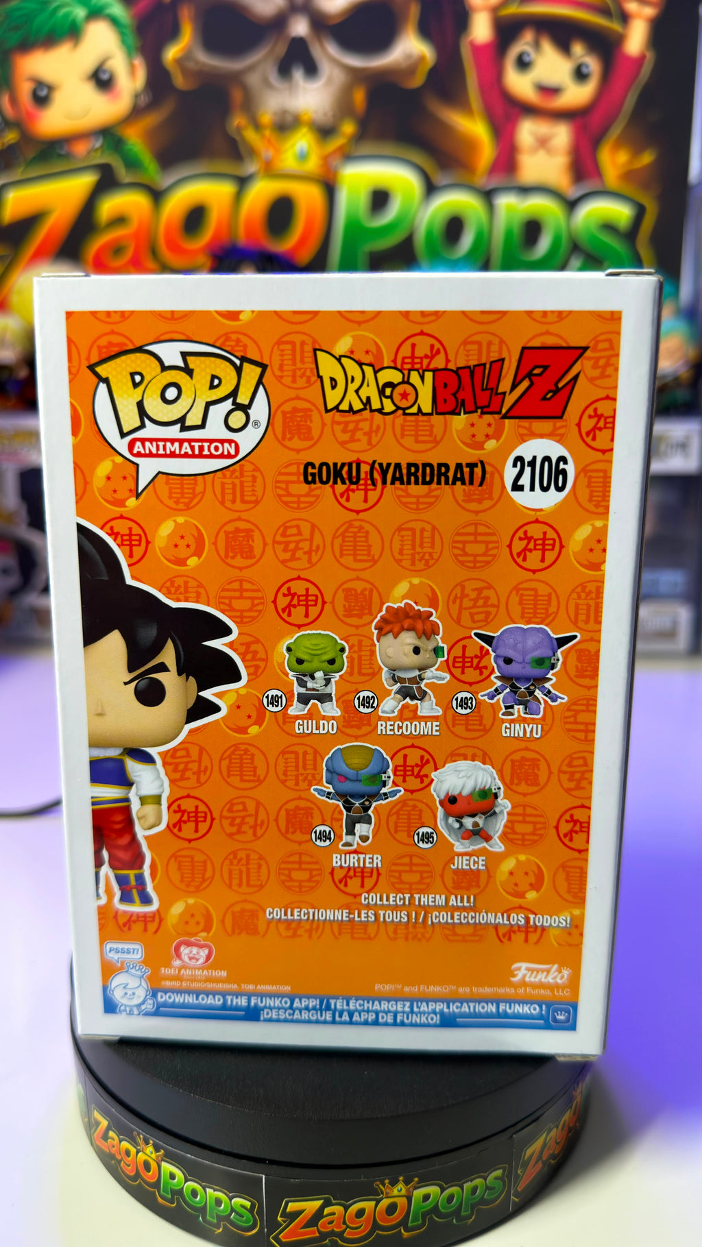 Funko Pop Goku (Yardrat) 2106 Dragon Ball