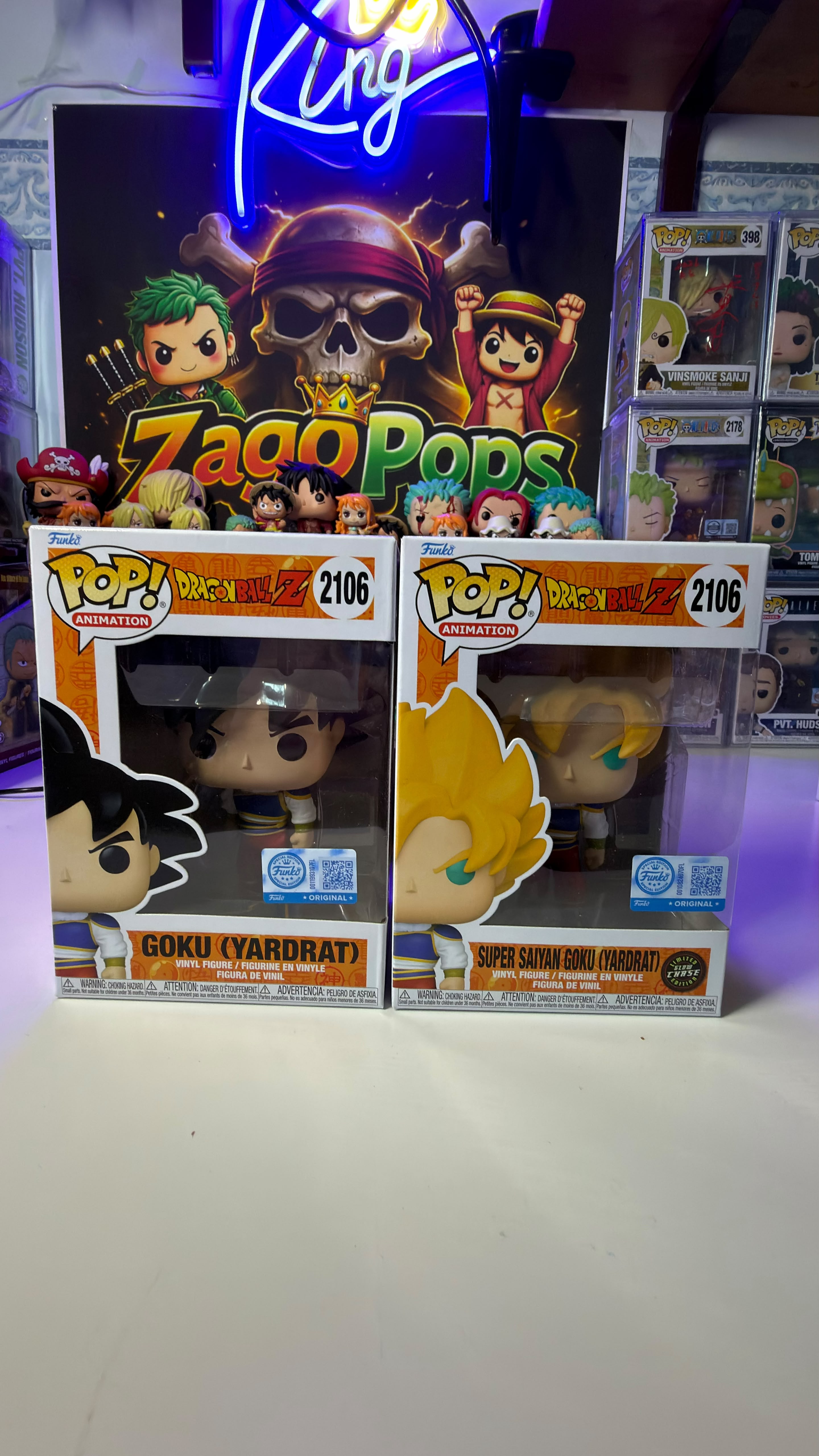 Funko Pop Bundle Goku Yardrat 2016 GlowChase Dragon Ball