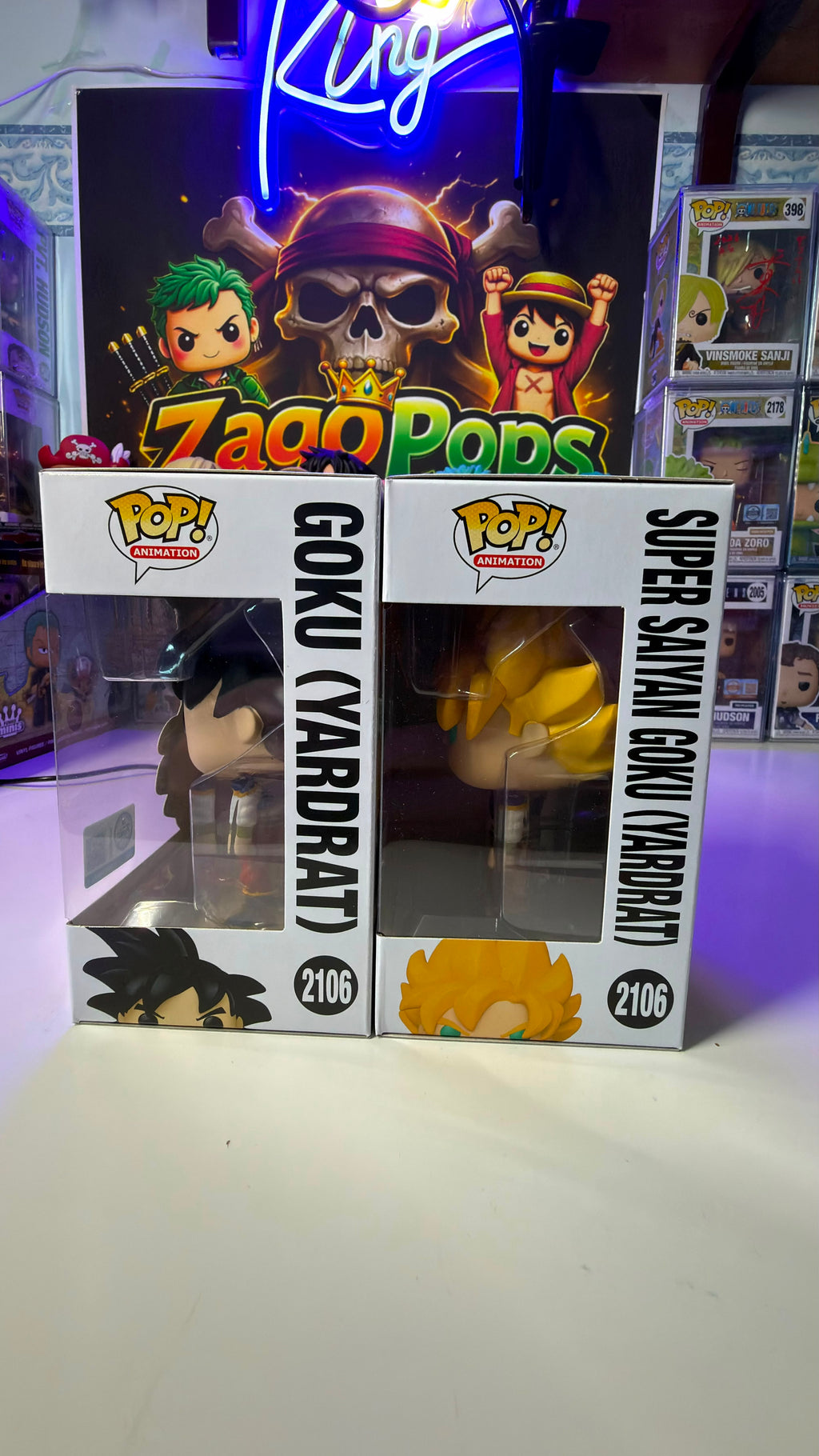 Funko Pop Bundle Goku Yardrat 2016 GlowChase Dragon Ball