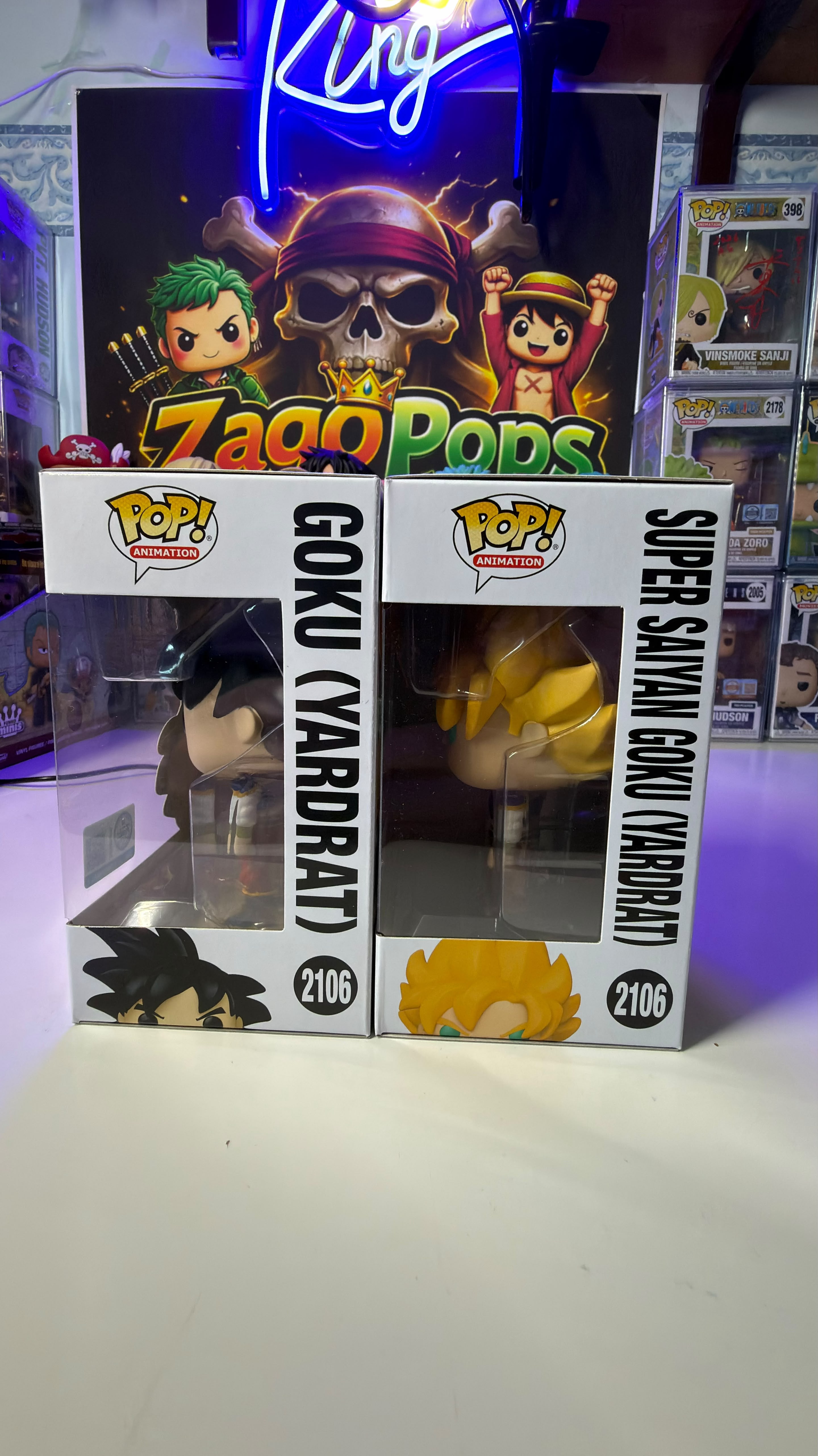 Funko Pop Bundle Goku Yardrat 2016 GlowChase Dragon Ball
