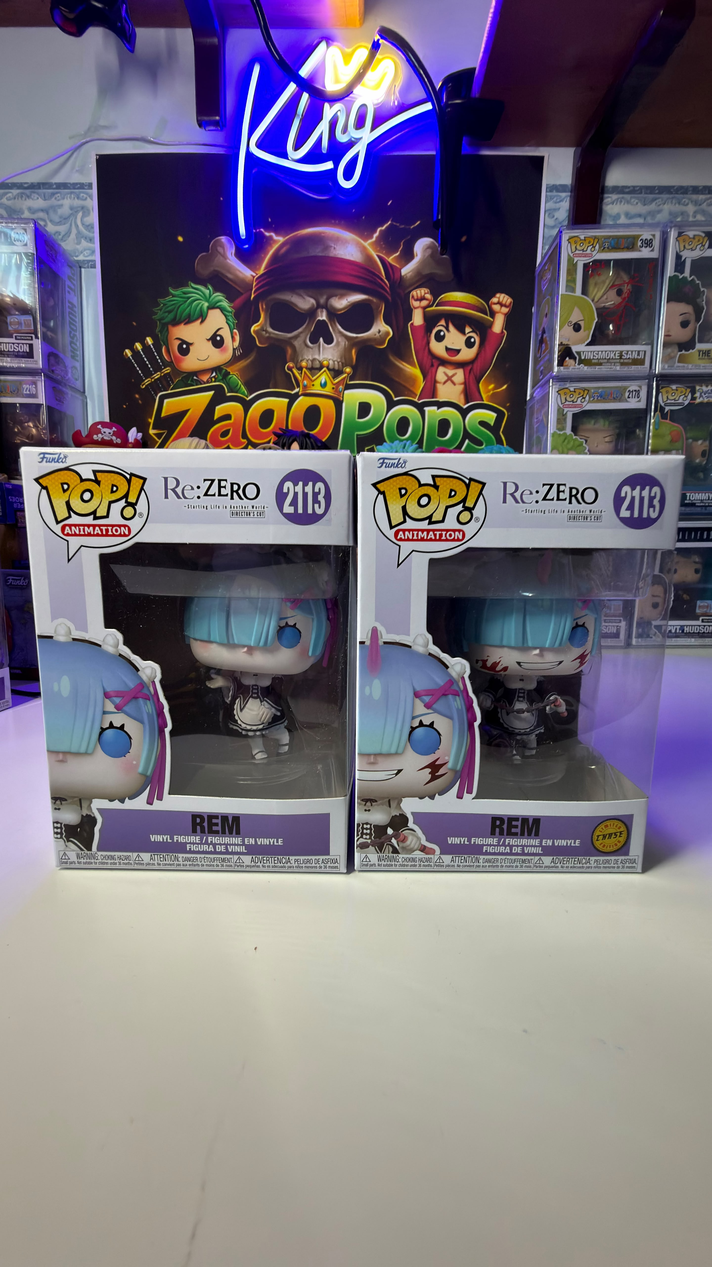 Funko Pop Bundle Rem 2113 Chase Re:Zero