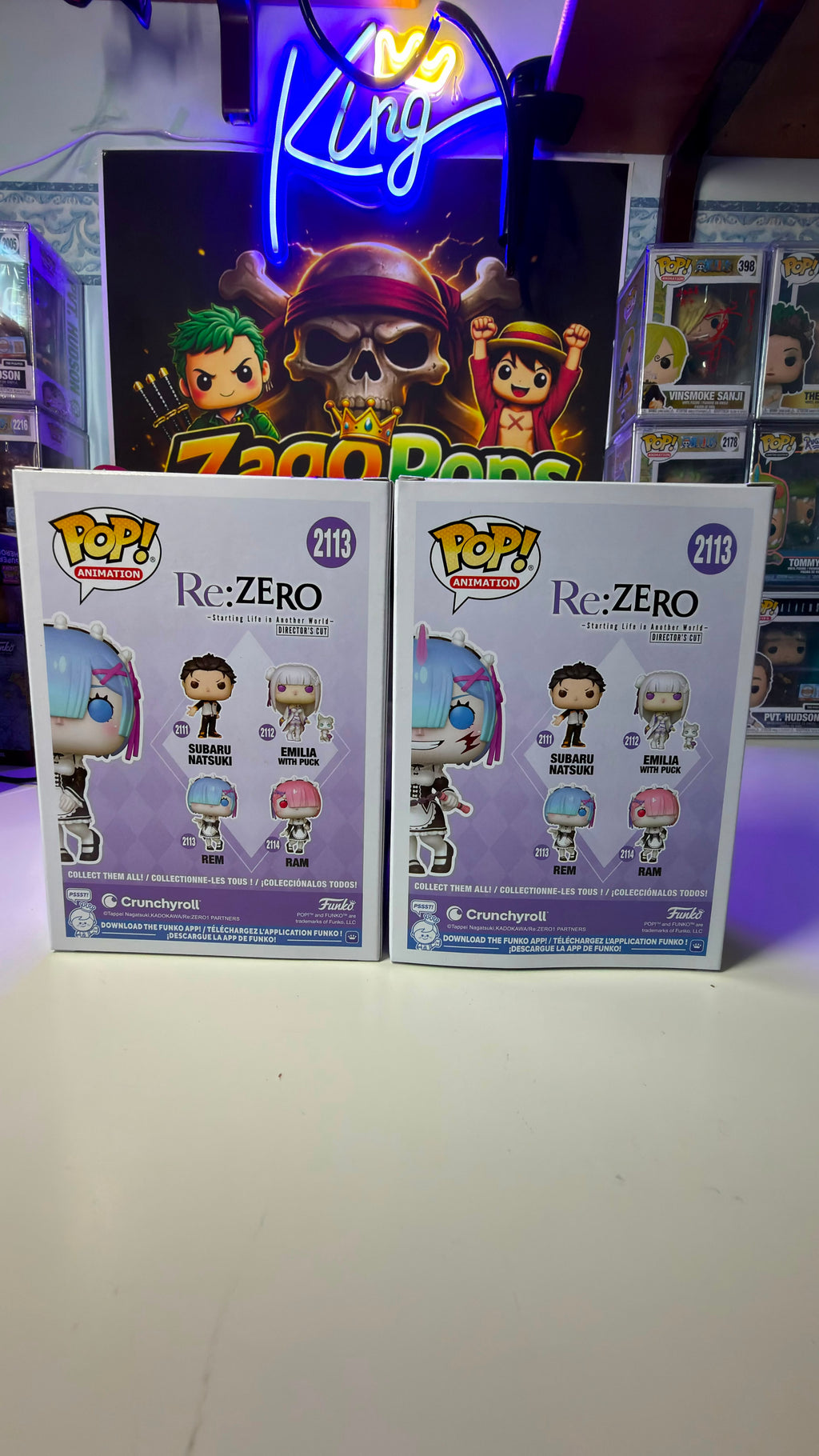Funko Pop Bundle Rem 2113 Chase Re:Zero