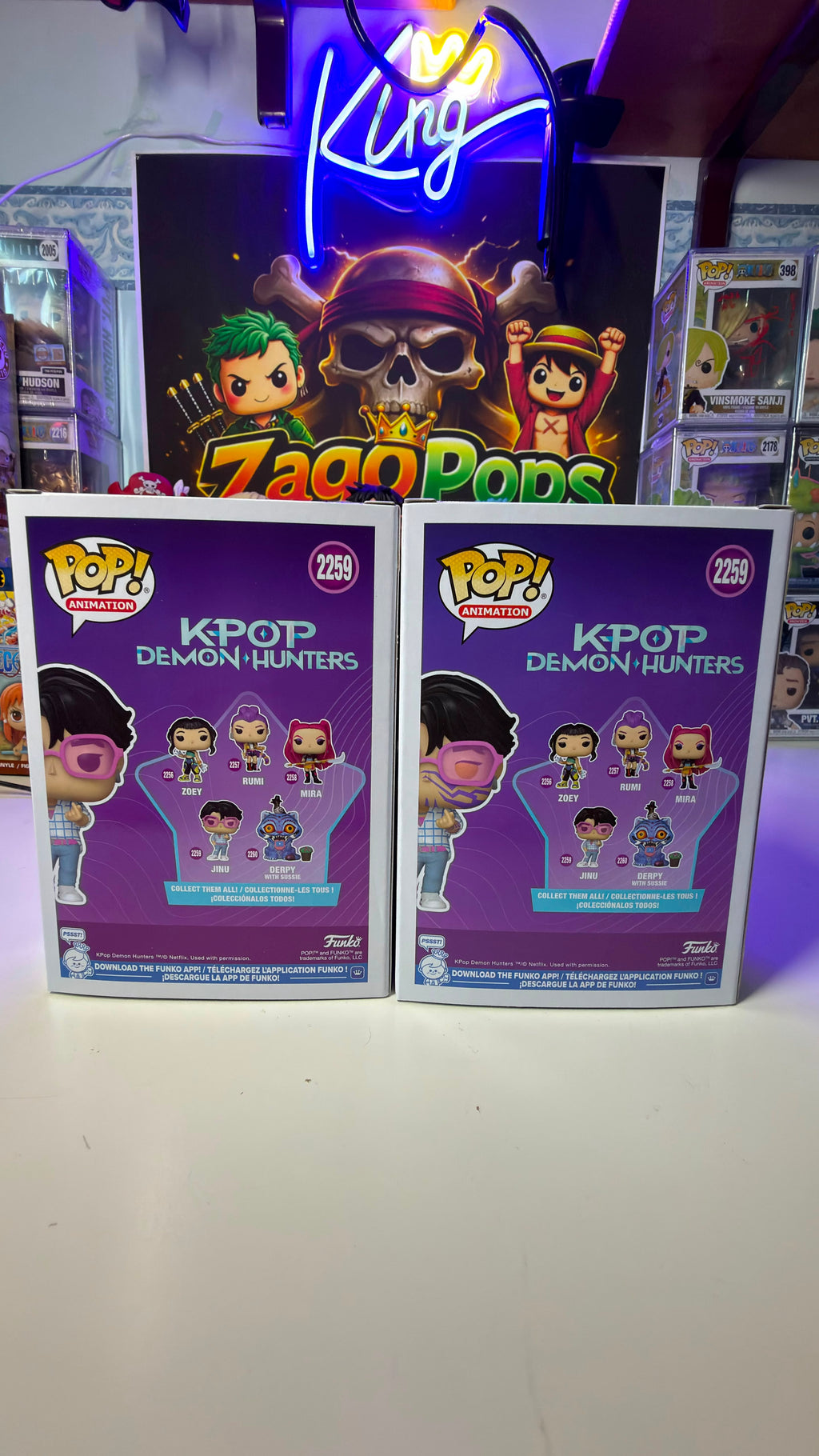 Funko Pop Bundle Jinu 2259 Chase K-Pop Demon Hunters