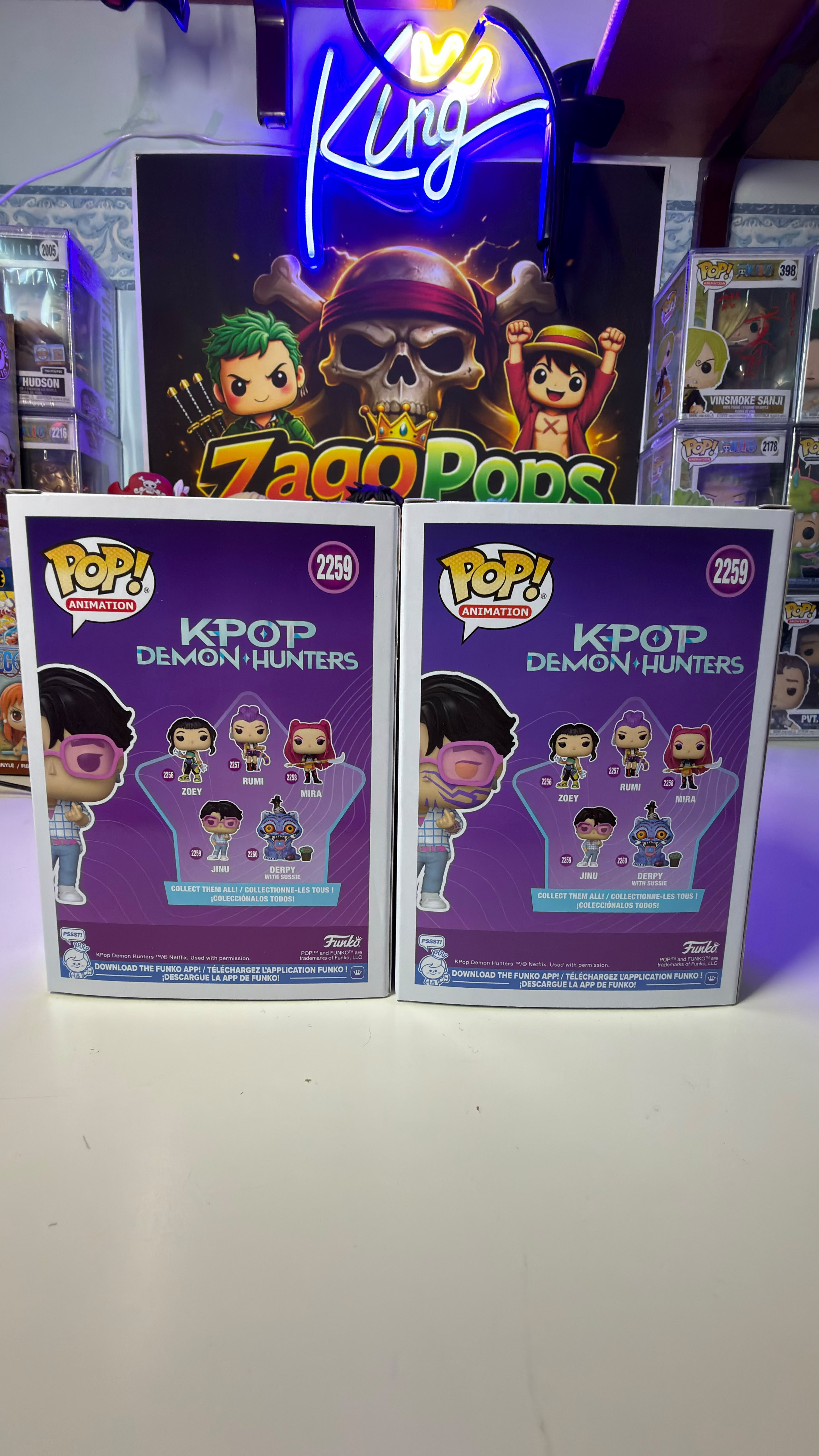 Funko Pop Bundle Jinu 2259 Chase K-Pop Demon Hunters