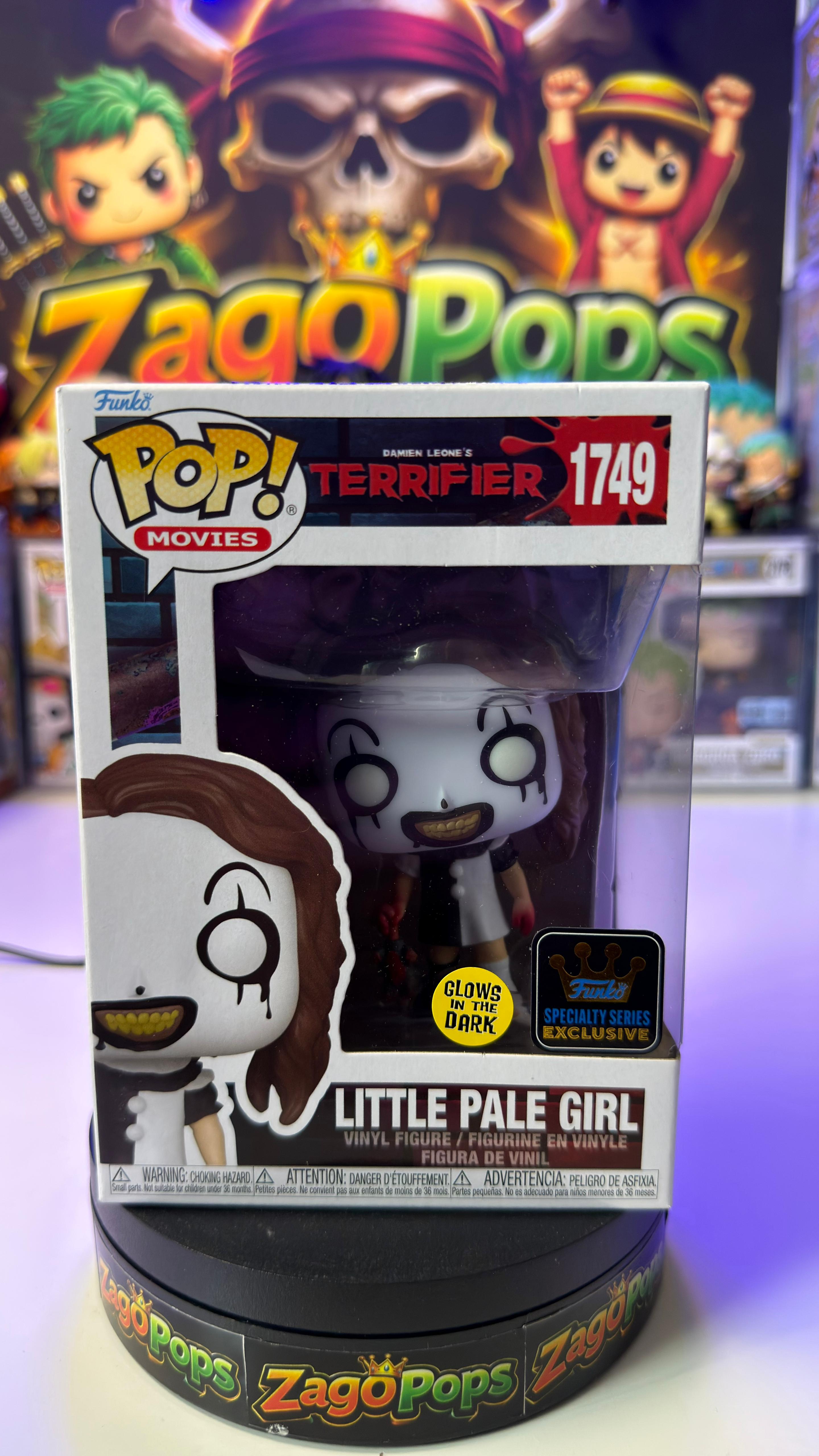 Funko Pop Little Pale Girl 1749 Glows in the Dark Specialty Series Exclusive Terrifier