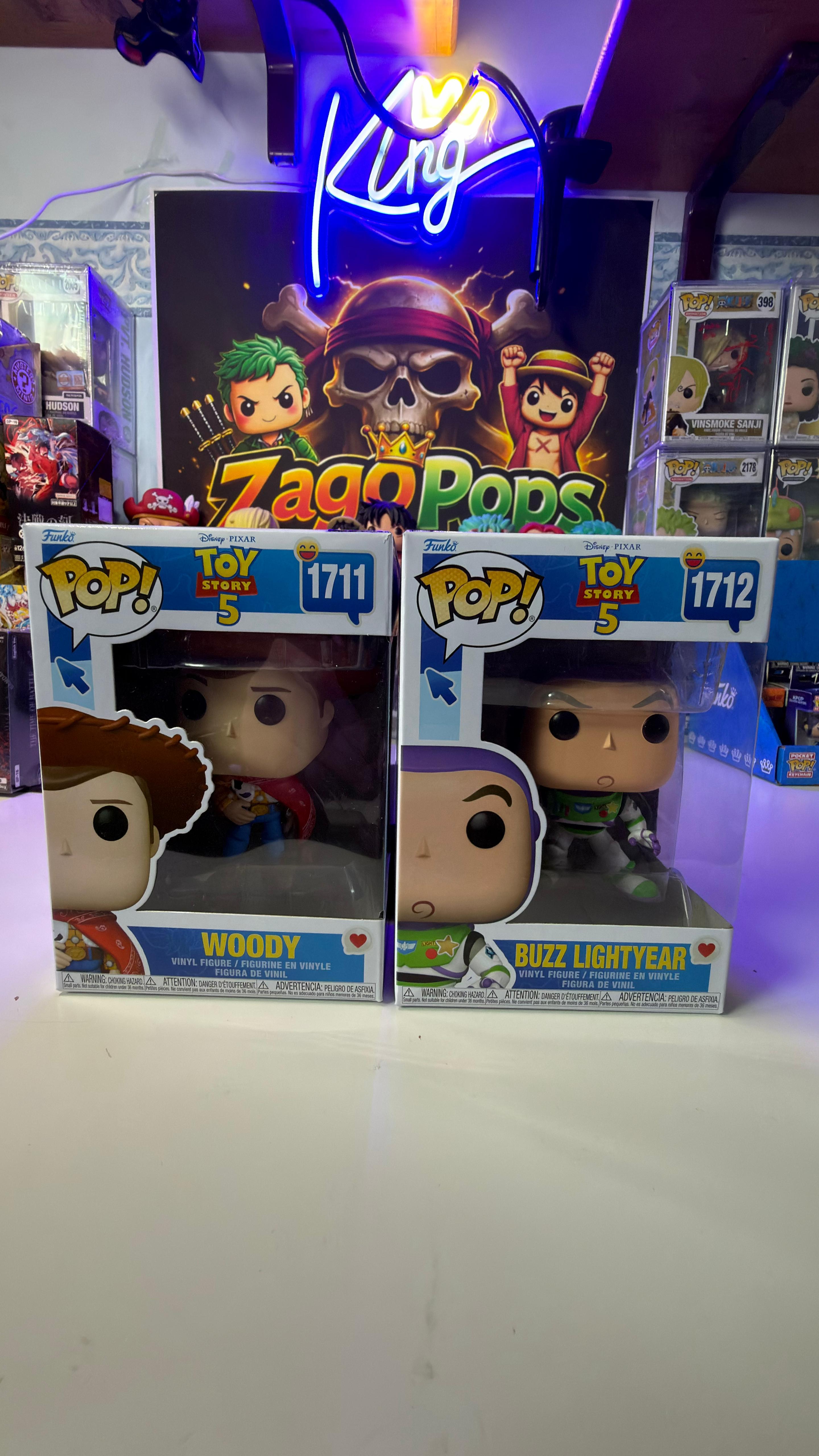 Funko Pop Bundle Toy Story Woody & Buzz 1711 1712