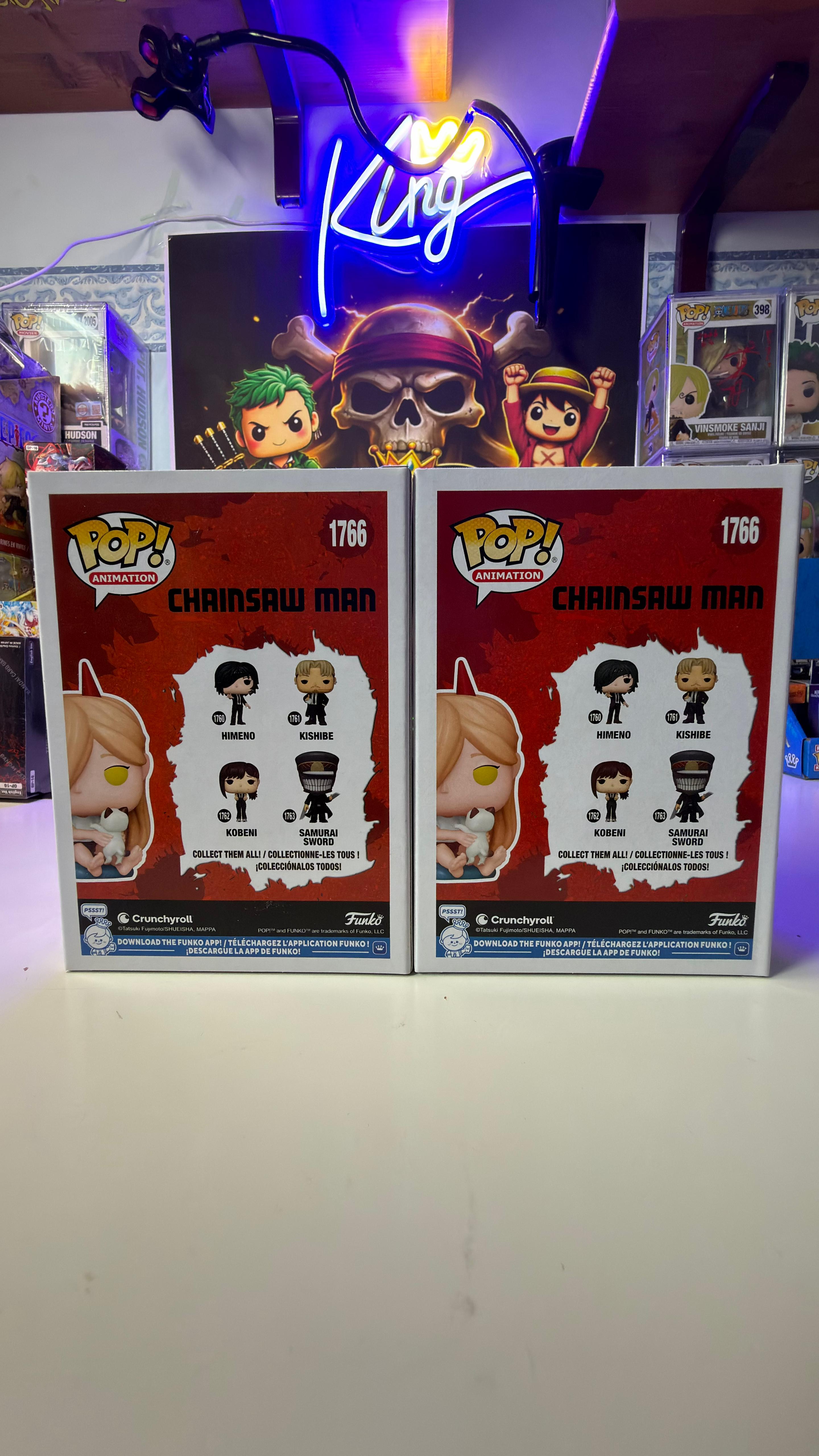 Funko Pop Bundle Power with Meowy 1766 Flocked Chase Chainsaw Man