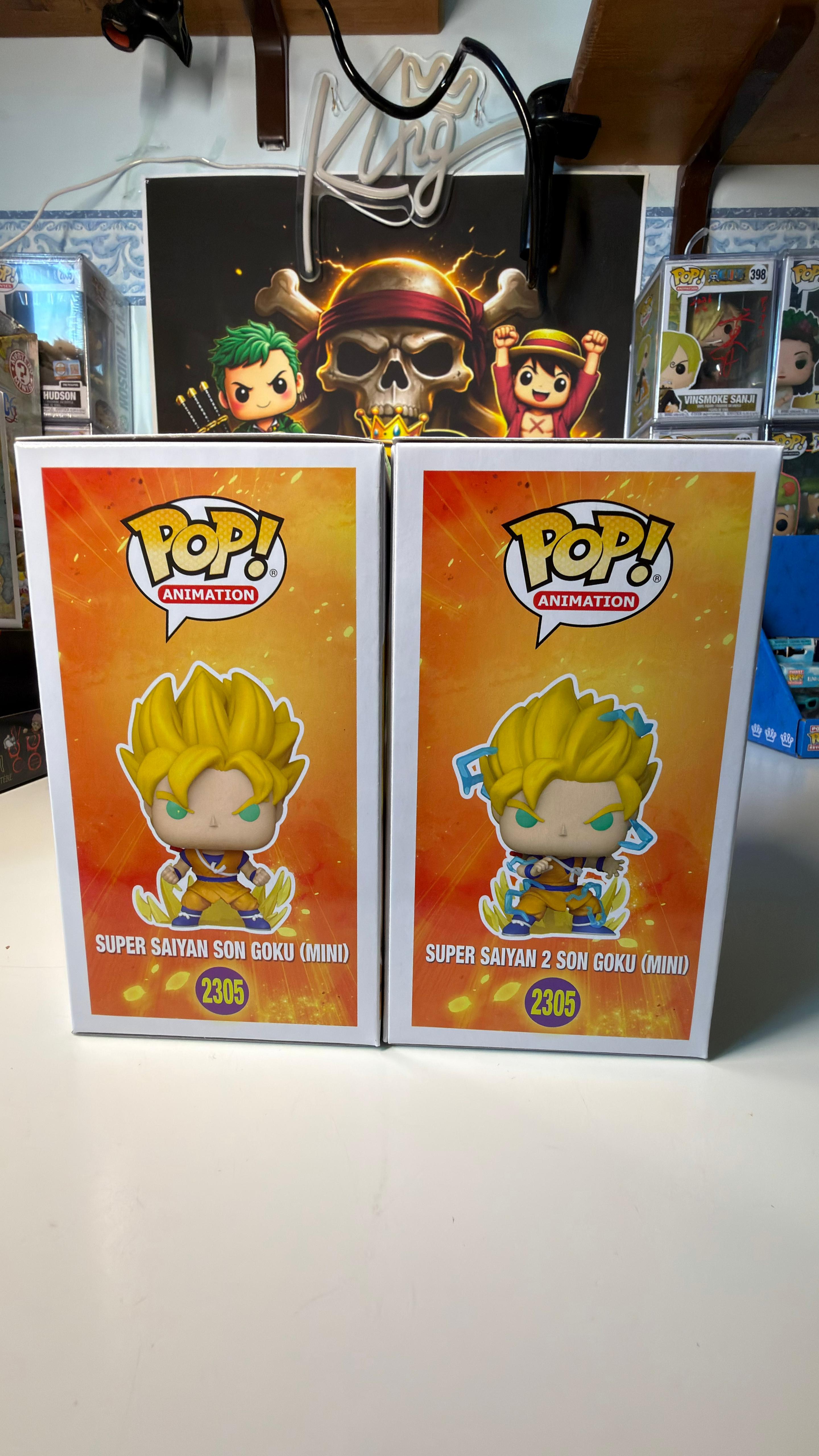 Funko Pop Bundle Super Saiyan Son Goku (Mini) 2305 Glow Chase Dragon Ball