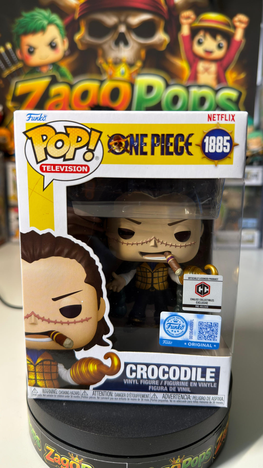 Funko Pop Crocodile 1885 Chalice Exclusive One Piece Netflix